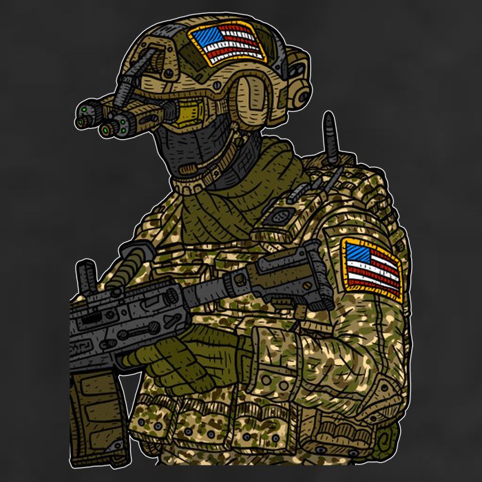 US Special Force Soldier Army Adult Drive Performance Visor