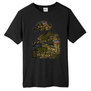 US Special Force Soldier Army Tall Fusion ChromaSoft Performance T-Shirt