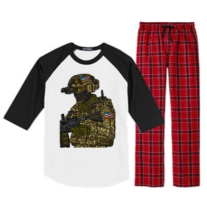 US Special Force Soldier Army Raglan Sleeve Pajama Set