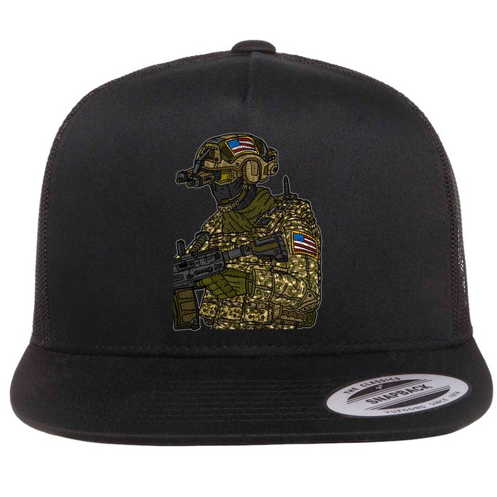 US Special Force Soldier Army Flatbill Hat