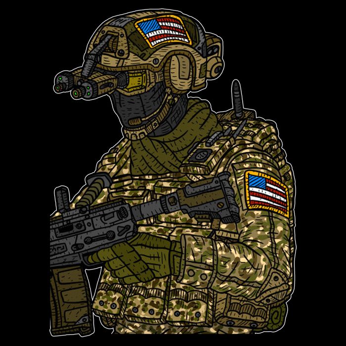 US Special Force Soldier Army Flatbill Hat