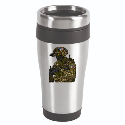 US Special Force Soldier Army 16oz Travel Tumbler