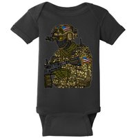 US Special Force Soldier Army Baby Bodysuit