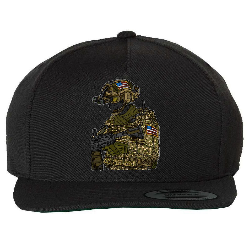 US Special Force Soldier Army Wool Snapback Cap