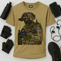 US Special Force Soldier Army Cooling Performance Crew T-Shirt