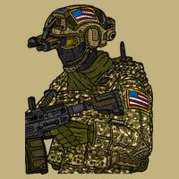 US Special Force Soldier Army Button