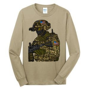 US Special Force Soldier Army Tall Long Sleeve T-Shirt