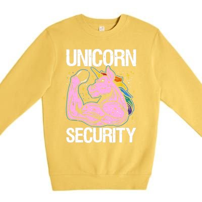 Unicorn Security Funny Costume Police Gift For Men Women Premium Crewneck Sweatshirt