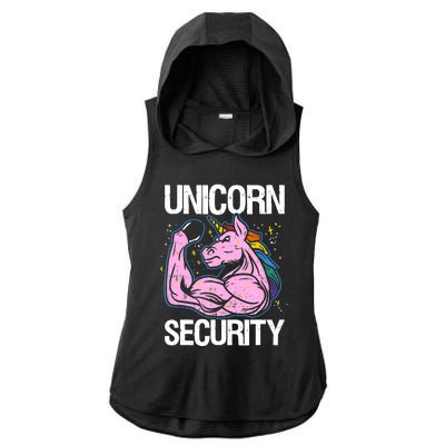 Unicorn Security Funny Costume Police Gift For Men Women Ladies PosiCharge Tri-Blend Wicking Draft Hoodie Tank