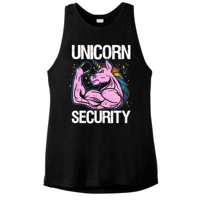 Unicorn Security Funny Costume Police Gift For Men Women Ladies PosiCharge Tri-Blend Wicking Tank