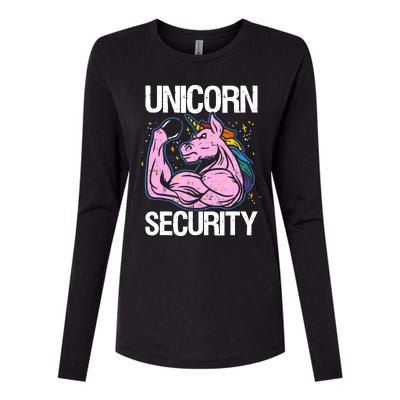 Unicorn Security Funny Costume Police Gift For Men Women Womens Cotton Relaxed Long Sleeve T-Shirt