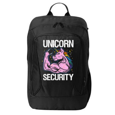 Unicorn Security Funny Costume Police Gift For Men Women City Backpack