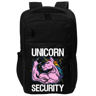 Unicorn Security Funny Costume Police Gift For Men Women Impact Tech Backpack