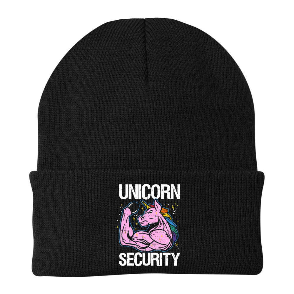 Unicorn Security Funny Costume Police Gift For Men Women Beanie