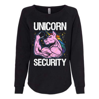 Unicorn Security Funny Costume Police Gift For Men Women Womens California Wash Sweatshirt