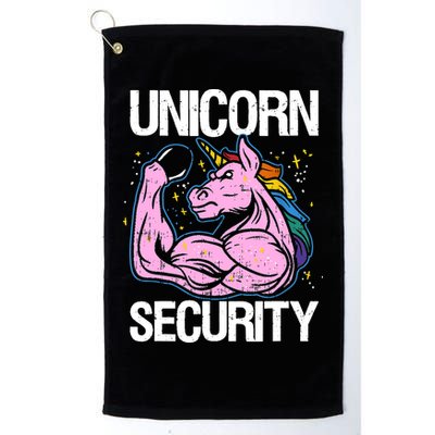 Unicorn Security Funny Costume Police Gift For Men Women Golf Towel