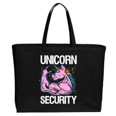 Unicorn Security Funny Costume Police Gift For Men Women Cotton Canvas Jumbo Tote