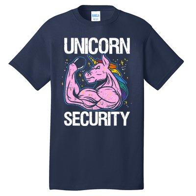 Unicorn Security Funny Costume Police Gift For Men Women Tall T-Shirt