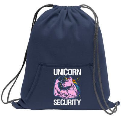 Unicorn Security Funny Costume Police Gift For Men Women Sweatshirt Cinch Pack Bag