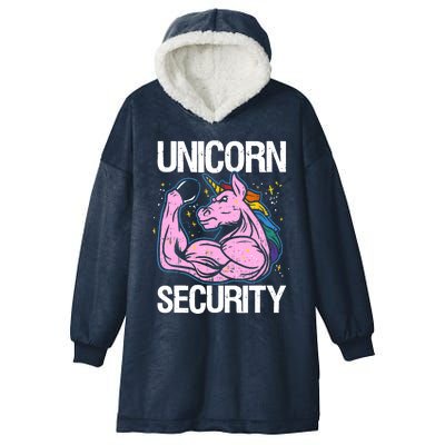 Unicorn Security Funny Costume Police Gift For Men Women Hooded Wearable Blanket