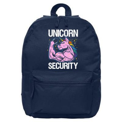 Unicorn Security Funny Costume Police Gift For Men Women 16 in Basic Backpack