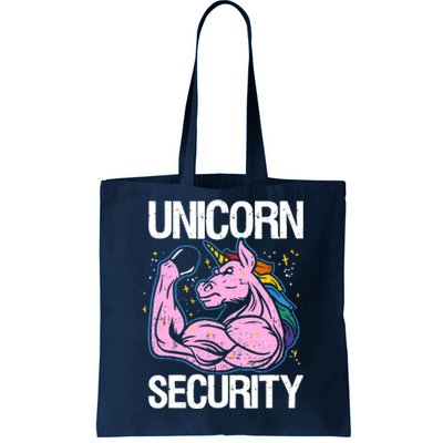 Unicorn Security Funny Costume Police Gift For Men Women Tote Bag