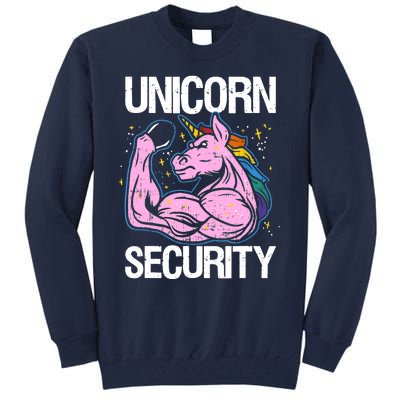 Unicorn Security Funny Costume Police Gift For Men Women Tall Sweatshirt