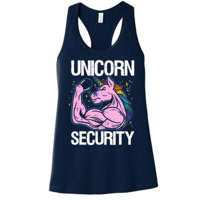 Unicorn Security Funny Costume Police Gift For Men Women Women's Racerback Tank