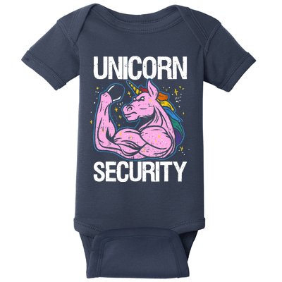 Unicorn Security Funny Costume Police Gift For Men Women Baby Bodysuit