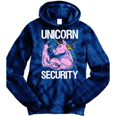 Unicorn Security Funny Costume Police Gift For Men Women Tie Dye Hoodie