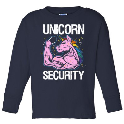 Unicorn Security Funny Costume Police Gift For Men Women Toddler Long Sleeve Shirt