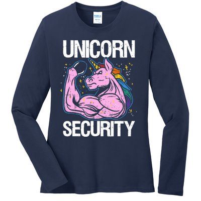 Unicorn Security Funny Costume Police Gift For Men Women Ladies Long Sleeve Shirt