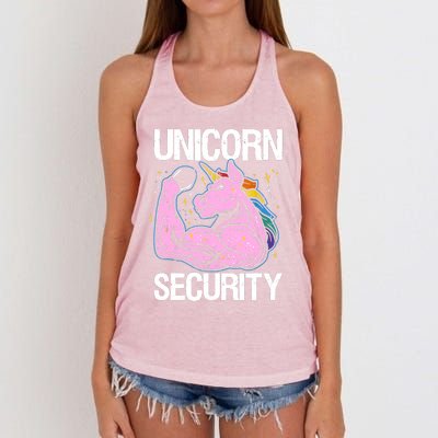 Unicorn Security Funny Costume Police Gift For Men Women Women's Knotted Racerback Tank