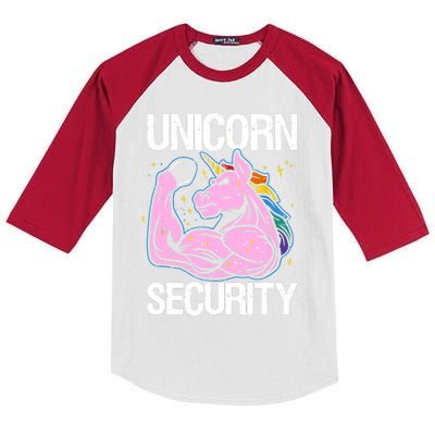 Unicorn Security Funny Costume Police Gift For Men Women Kids Colorblock Raglan Jersey