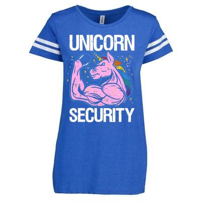 Unicorn Security Funny Costume Police Gift For Men Women Enza Ladies Jersey Football T-Shirt