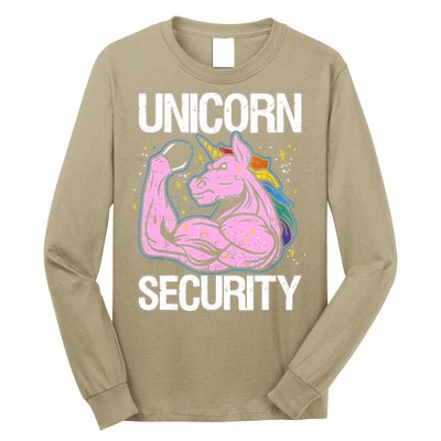 Unicorn Security Funny Costume Police Gift For Men Women Long Sleeve Shirt