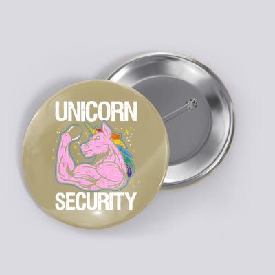 Unicorn Security Funny Costume Police Gift For Men Women Button