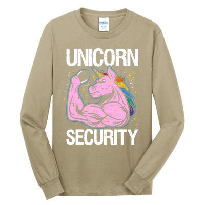 Unicorn Security Funny Costume Police Gift For Men Women Tall Long Sleeve T-Shirt