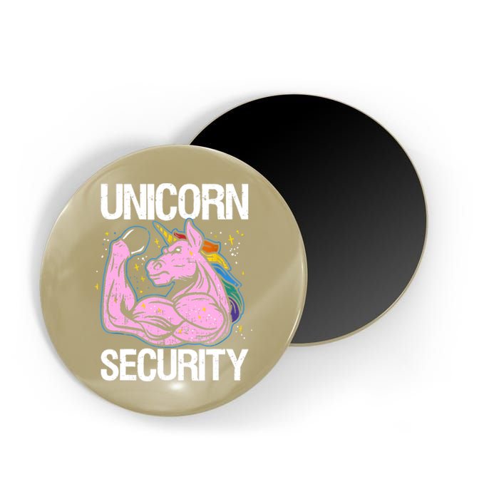 Unicorn Security Funny Costume Police Gift For Men Women Magnet