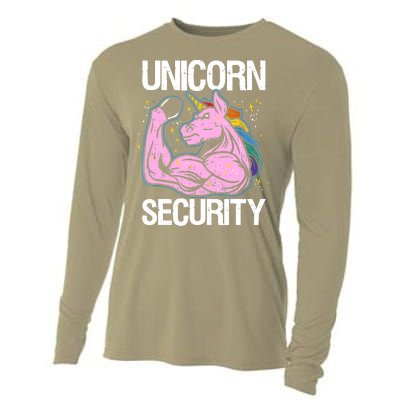 Unicorn Security Funny Costume Police Gift For Men Women Cooling Performance Long Sleeve Crew