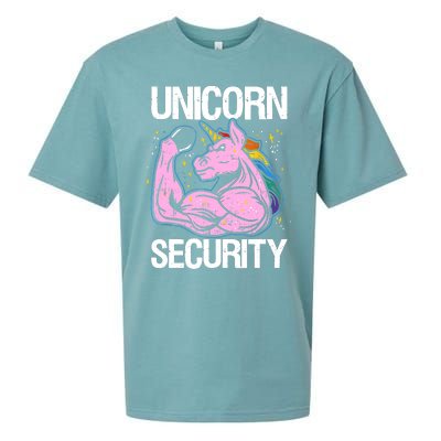 Unicorn Security Funny Costume Police Gift For Men Women Sueded Cloud Jersey T-Shirt