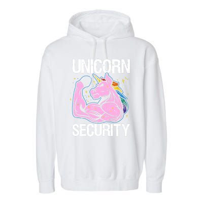 Unicorn Security Funny Costume Police Gift For Men Women Garment-Dyed Fleece Hoodie