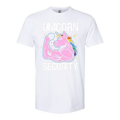 Unicorn Security Funny Costume Police Gift For Men Women Softstyle CVC T-Shirt