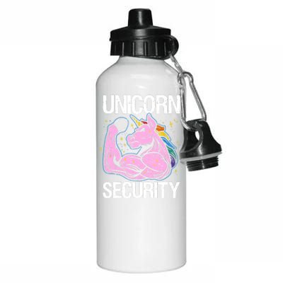 Unicorn Security Funny Costume Police Gift For Men Women Aluminum Water Bottle