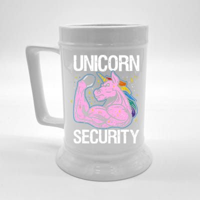 Unicorn Security Funny Costume Police Gift For Men Women Beer Stein