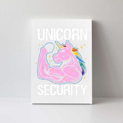 Unicorn Security Funny Costume Police Gift For Men Women Canvas