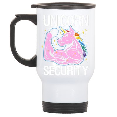 Unicorn Security Funny Costume Police Gift For Men Women Stainless Steel Travel Mug