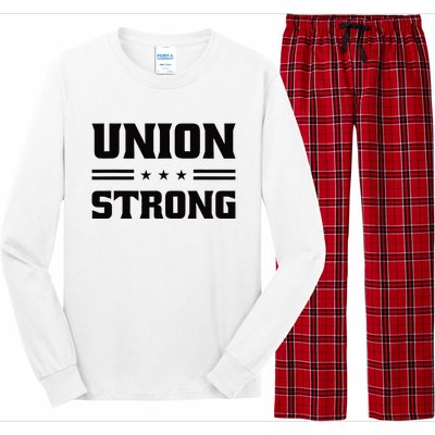 Union Strong For Pro Labor Union Workers Long Sleeve Pajama Set