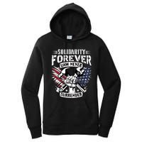 USA Solidarity Forever UAW Never Surrender UAW Union Strong Women's Pullover Hoodie