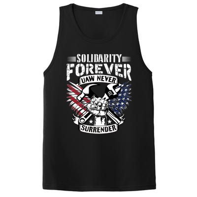 USA Solidarity Forever UAW Never Surrender UAW Union Strong PosiCharge Competitor Tank